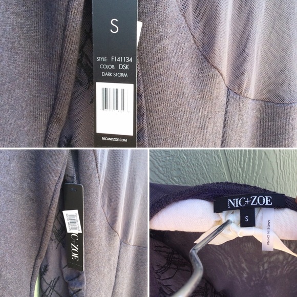 NIK & ZOE light weight sweater coverup - NWT - Picture 4 of 5